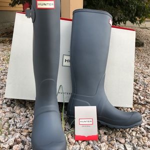 slate grey hunter boots